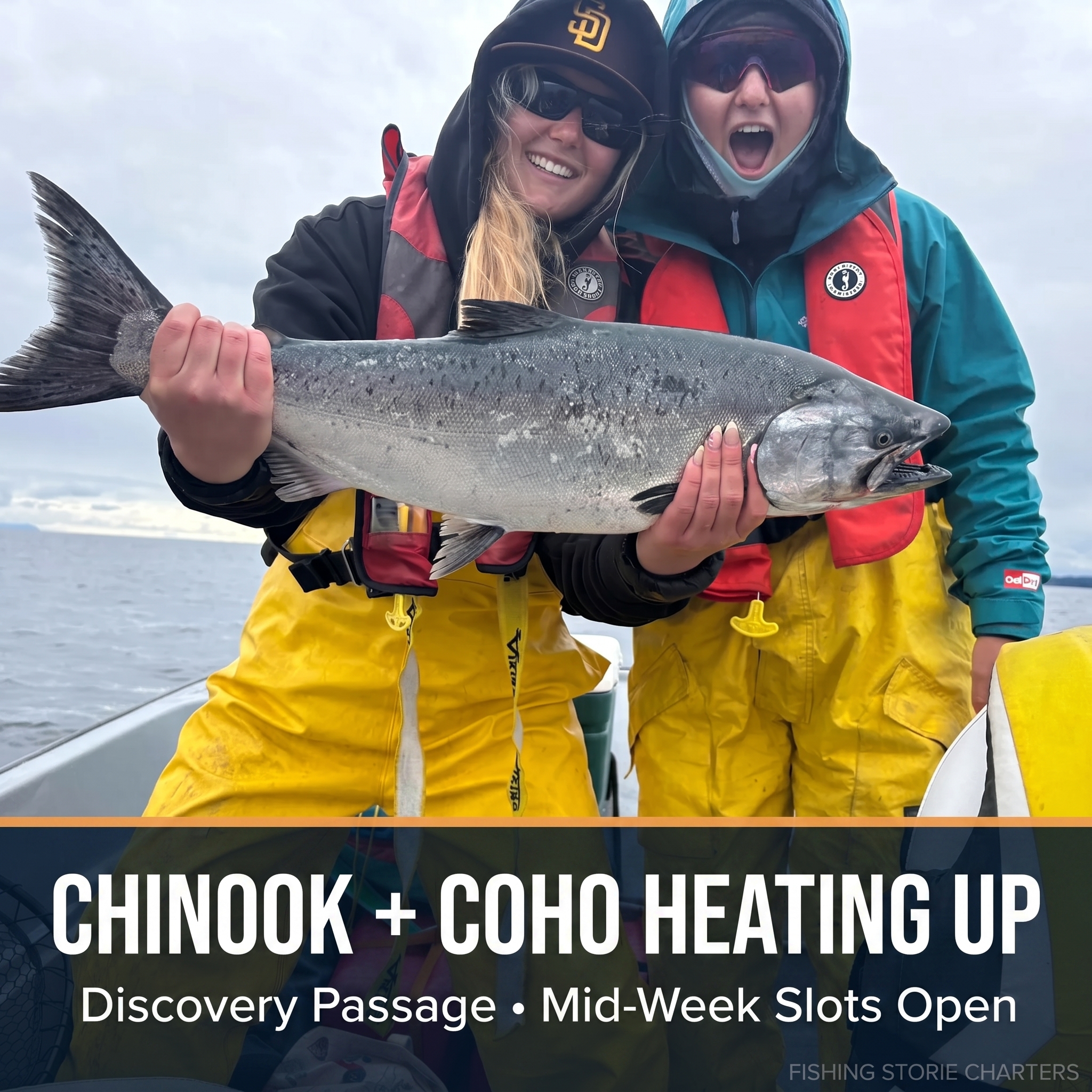 June Chinook + Coho Heating Up on Discovery Passage